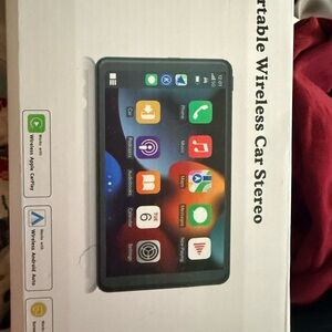 Universal Portable Wireless Car Stereo Tablet - Black